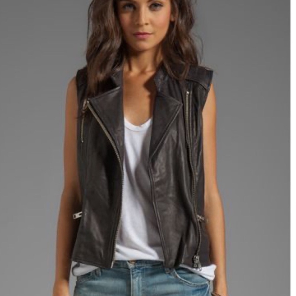 Lucky brand leather vest